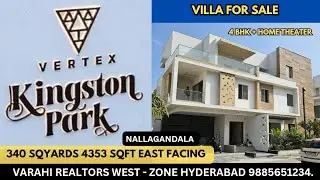 Vertex Kingston Park Villas Nallagandla Hyderabad | Luxury Villas 4BHK and 5BHK in Hyderabad 