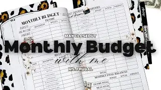 May 2025 Monthly Budget Closeout | $757 Monthly Fluctuating Low Income