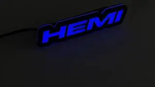Led grill badge HEMI
