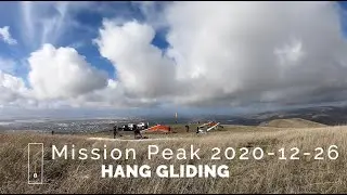 [4K] 2020-12-26 Mission Peak Hanggliding