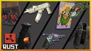 Rust Skins | Black Gold Jacket, Chameleon Revy, Thundergold AR, Graffiti Love SMDD #360