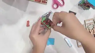 DIY迷你市集 B06烤魷魚攤冰箱貼組裝影片
