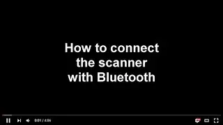 How to connect the scanner with Bluetooth