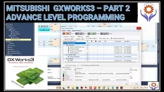 Mitsubishi MELSOFT GX WORKS3 - Part 2 | GX WORKS3 Advance  Programming |  LD , FBD  #plc #tutorial