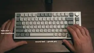 GMMK Pro - New Stabs + Tape Mod - Sound Test