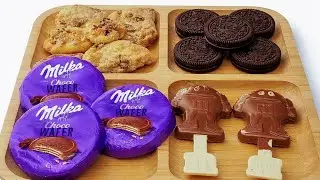 Filling platter with sweets #milka #chocolate 