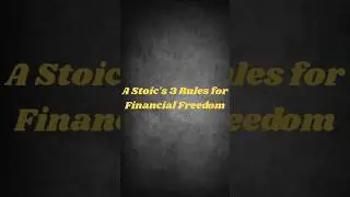 A Stoic's 3 Rules for Financial Freedom #stoicism #ancientphilosophy #stoic