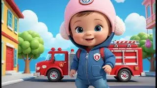 Fire Truck Rescue Song | Fun Safety Nursery Rhyme for Kids | Baby Learning Song