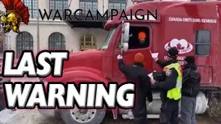 Ottawa Police issue WARNING notice to Truckers at Freedom Convoy Canada (Feb16 2022)
