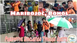 PREEMPTIVE EVACUATION DURINGTYPHOON ODETTE  ll MANGGA & MARIBOJOC SEAPORT/COASTLINE