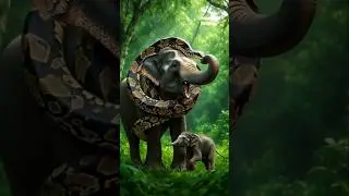 &ldquo;Giant Python Attacks Massive Elephant | Unbelievable Jungle Battle Caught on Camera #animals #snake