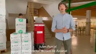 Proyecto colaborativo para aislar con celulosa Aislanat la escuela Atakondoa de Irurtzun