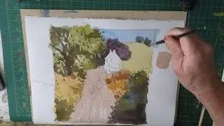 Как нарисовать пейзаж, используя три основных цвета