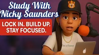 &ldquo;Study With Nicky Saunders: Lock In. Build Up. Stay Focused.&rdquo; @thisisnickys