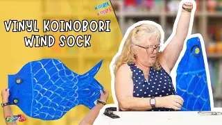 Vinyl Koinobori Wind Sock - EASY DIY Upcycle Project