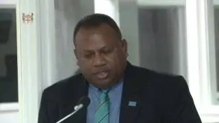 Fijian Minister for Agriculture officiates the MOU Signing with the Ambassador of Israel.