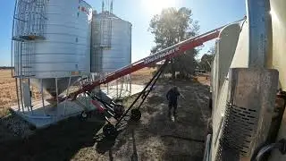 How to load grain trailer