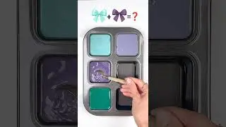 &ldquo;Mixing Pastels & Teals: Lavender, Dusty Purple & Bright Turquoise&rdquo; 🌈 #colormixing #artshorts