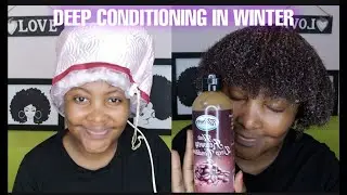 How I deep condition my hair in winter || winter natural hair care ||Zambian youtuber