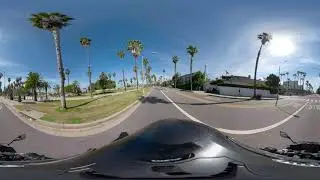 Riding around Santa Monica Beach during the Pandemic