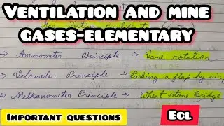 Ventilation MCQ l Important Questions l Sirdar overman Gate