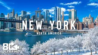 New York Winter, USA &ndash; Admire the Beautiful Winter Landscape and Eternal Charm &ndash; 8K Travel Video