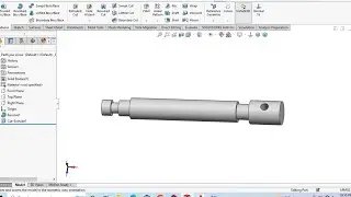 Bench vice assembly Part 4  Jaw Screw  in solidworks