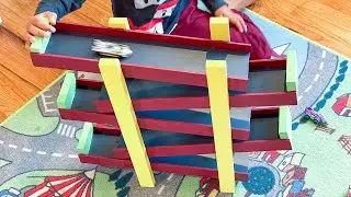DIY Toy Car Ramp Using Scrap Wood - Anika's DIY Life