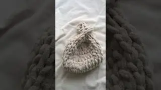 Tığsız şişsiz &ccedil;anta &ouml;relim🤍  #crochet #knit  #crochettutorial #&ouml;rg&uuml; #alize #alizepuffy #ouffyyarn