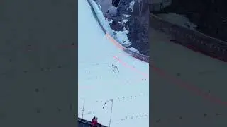 Longest Ski Jump Ever by a Woman &ndash; Record-Breaking Flight! ⛷️🔥 #SkiJumping