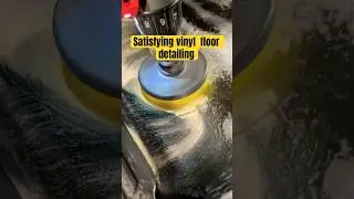 Work truck vinyl floor transformation! ASMR AUTO DETAILING #shorts #detailing