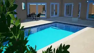 Palmwood Construction Cabana Cay standard 12' x 24' pool layout.