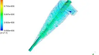 Flow streamlines in presence of air-core