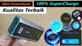 Tes Powerbank Mini Cuktech 6 55w | Li-ion | TurboCharge | FlashCharge | SFC 2.0 | S.VOOC PD PPS SCP