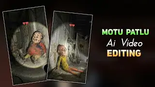 Instagram Trending Motu Patlu Ai Video Editing | Old Cartoon Character Horror Torch Ai Video Editing