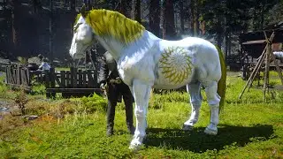 Arthur Morgan's Jungle Quest: Taming the Mythical White Ardennes Horse at Jungle