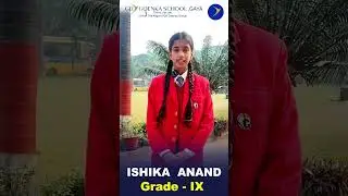 Ishika Anand (Grade IX) | Admissions Open 2026&ndash;27 | GD Goenka Public School, Gaya