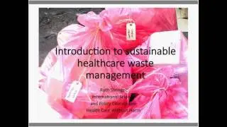 Webinar | Sustainable Solutions to Health Care Waste Management: African Perspective