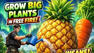 😱 FREE FIRE BIG PLANTS TRICK! | Grow Giant Pineapple 🍍 & Carrot 🥕 | Craftland | SujalXtreme 