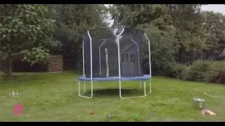NEW - 10ft Wave Springsafe Trampoline and Enclosure with Mist | Plum Play