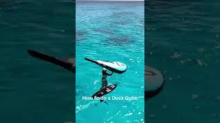 How to Duck Gybe  #surf #foil #foilsurf #surffoil #surfing #surffoiling #kitesurfing #foilfever