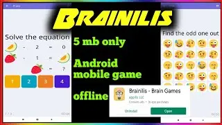 Brainilis | only 10 mb game | new Android mobile games