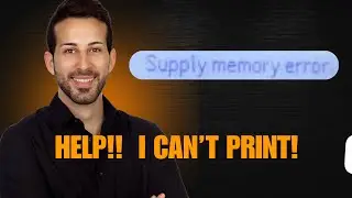 Supply memory error on HP printer. Help I can't print! Best way to fix!