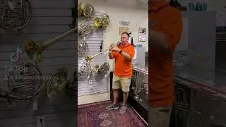 There&rsquo;s normal sized trumpets, and then there&rsquo;s Herald trumpets 👀 #trumpet
