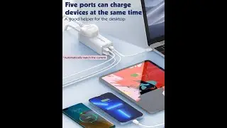 LDNIO SC1418 2500W Desktop Power Strip 2 USB-C and 2 USB-A 65W universal travel USB power socket
