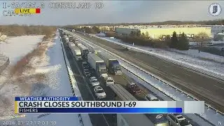 Crashes back up traffic on I-69, I-65