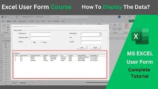 How to Display Collected Data in Excel User Form | Step-by-Step Tutorial