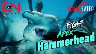 Maneater Apex Hammerhead VS Bull Shark Boss Fight - Pound It Trophy