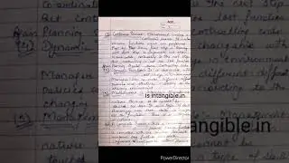 Handwritten notes of Management Part-I Meaning, Definition and Characteristics