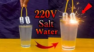 Experiment || With Salt Water Vs 220V Ac Current || Arya Experiment